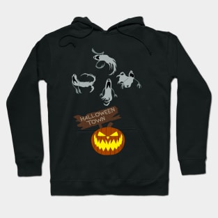 the nightmare before christmas graveyard ghost Hoodie